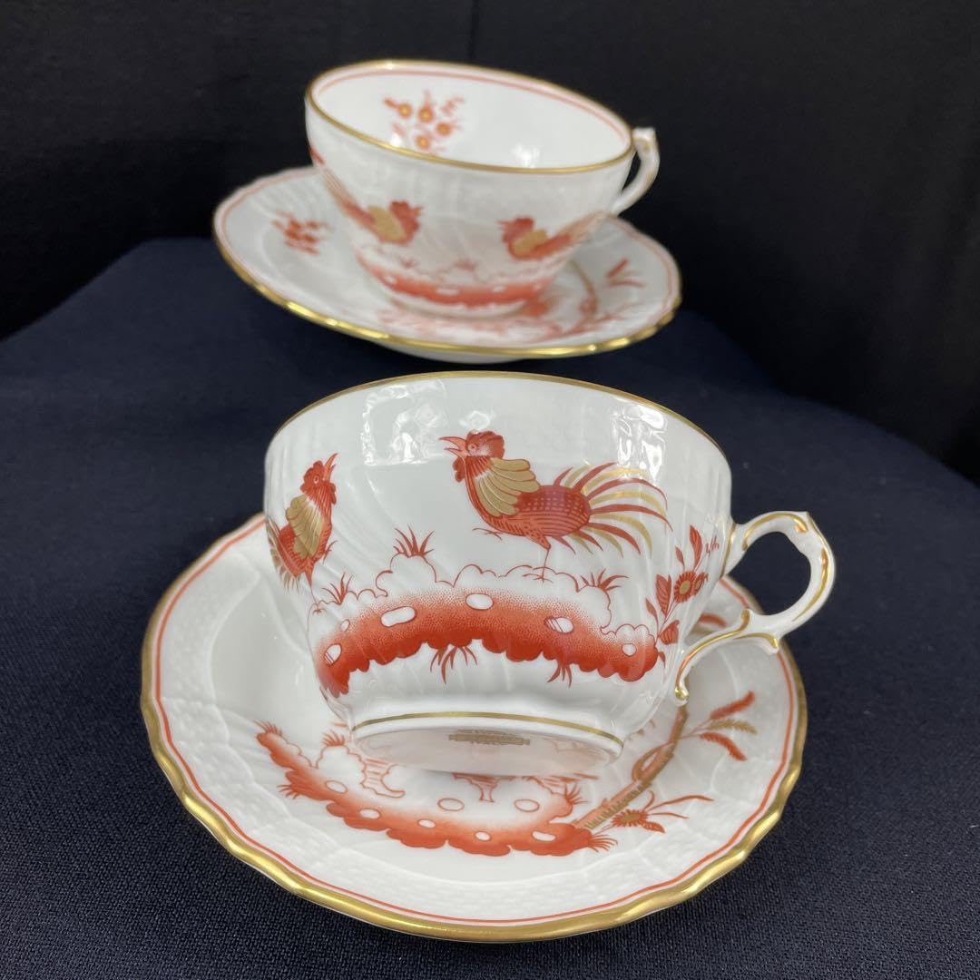 リチャード ジノリ レッドコック コーヒーカップ＆ソーサー 125ml