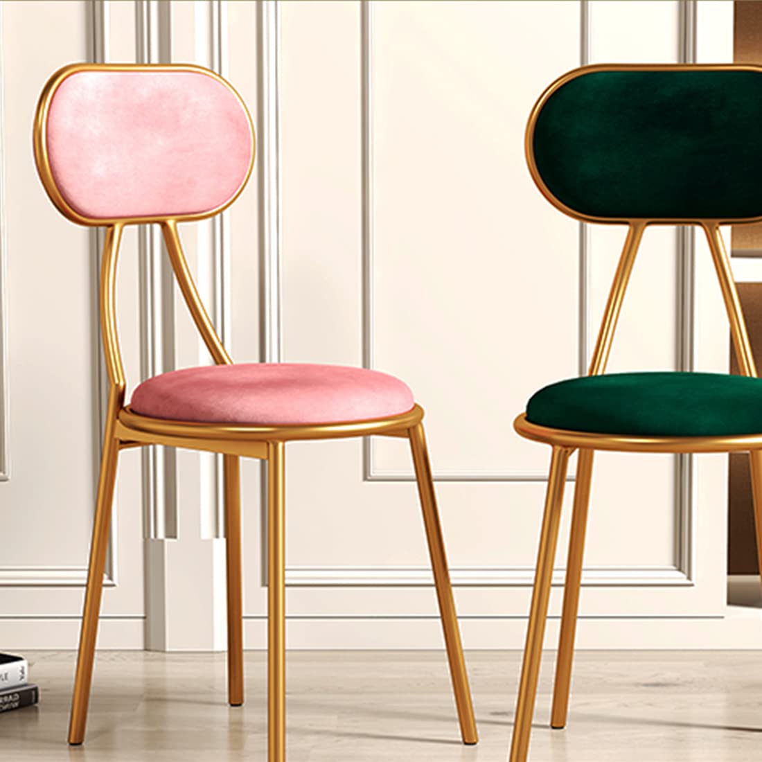 c.a.g.w.専用 Amazon.com: Gluck Plants Vanity Chairs,Velvet Makeup Chair,Pink