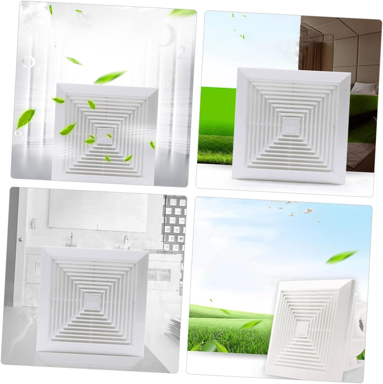 Powerful Silent Exhaust Fan for Bathroom Kitchen Toilet Ceiling Wall Mount Ventilation Fan Quick Installation Construction for Optimal Airflow