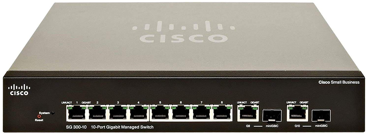 SG 300-10MP 10-port Gigabit Max-PoE Managed Switch - Model#: SRW2008MP-K9-NA