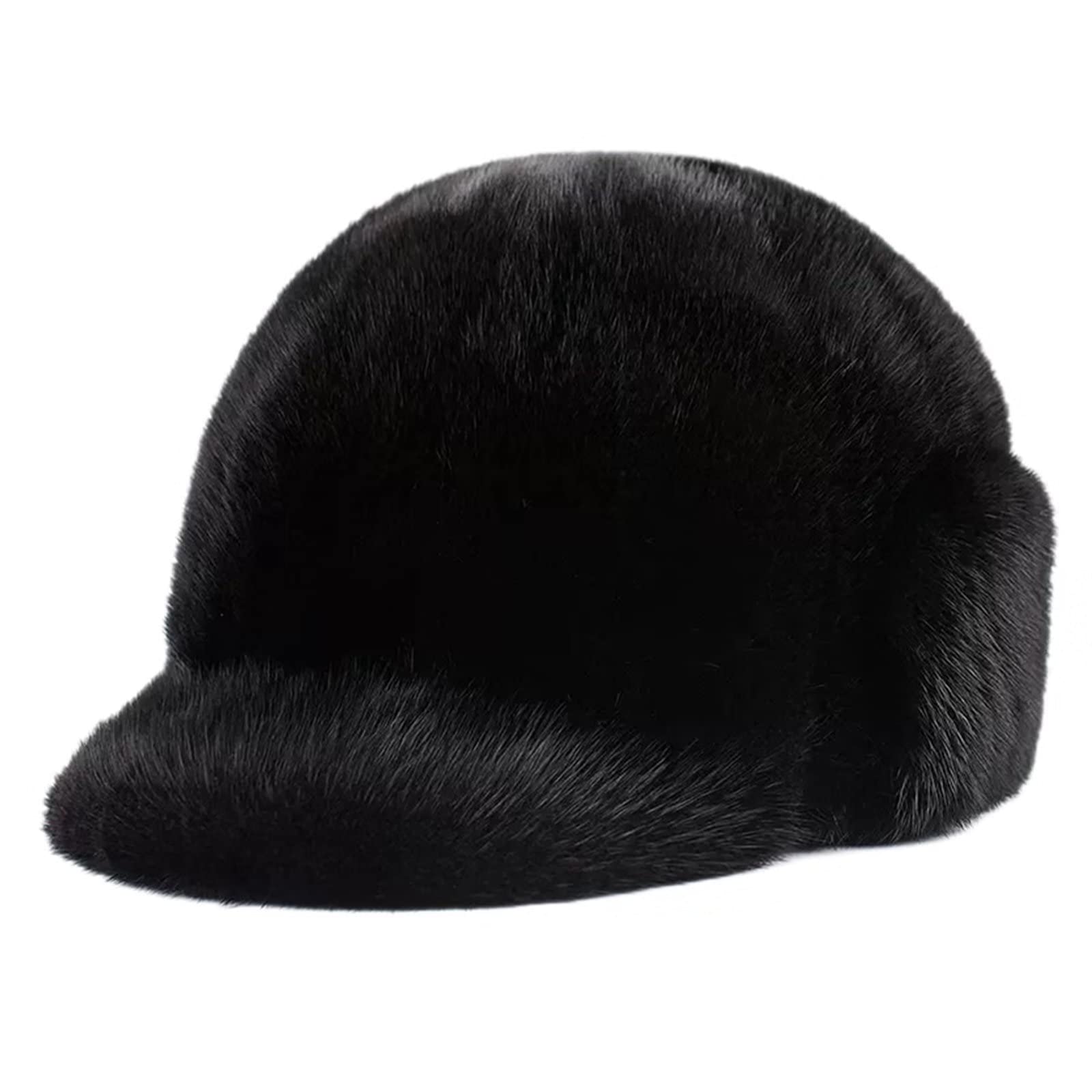 Gorra de Béisbol de Invierno para Hombre al Aire Libre con Visera, Sombrero Cálido con Orejeras,Sombrero de Caza,Sombrero Cálido Ruso,Sombrero de Aviador para Mujer