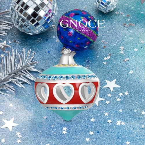 Image of GNOCE Christmas Charm Silver Plated & Sterling Silver Bracelet Gift