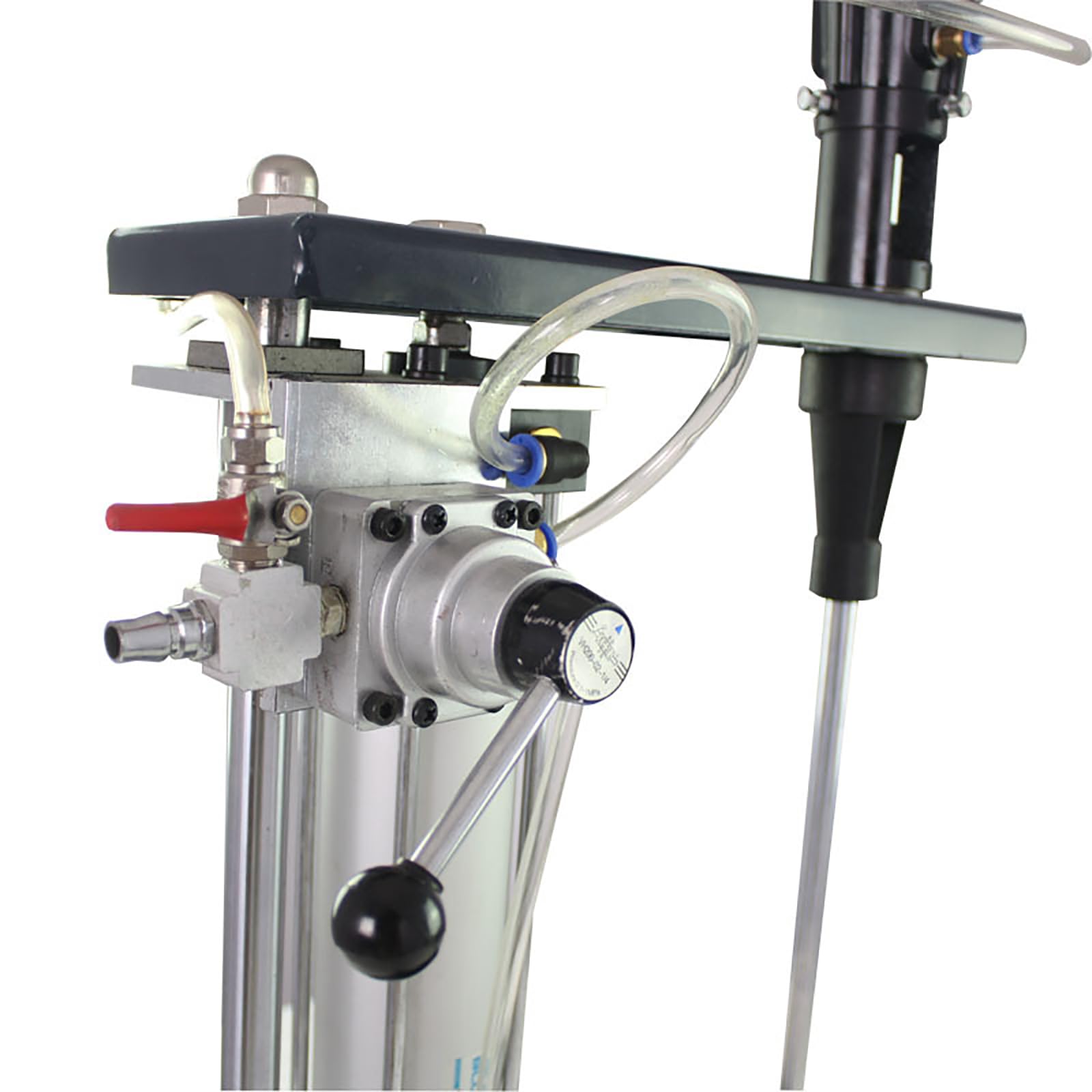 Agitador neumático de pintura de 50 galones, agitador de pintura de elevación automática con soporte, agitador de aire vertical, altura ajustable, herramienta for mezclar pintura