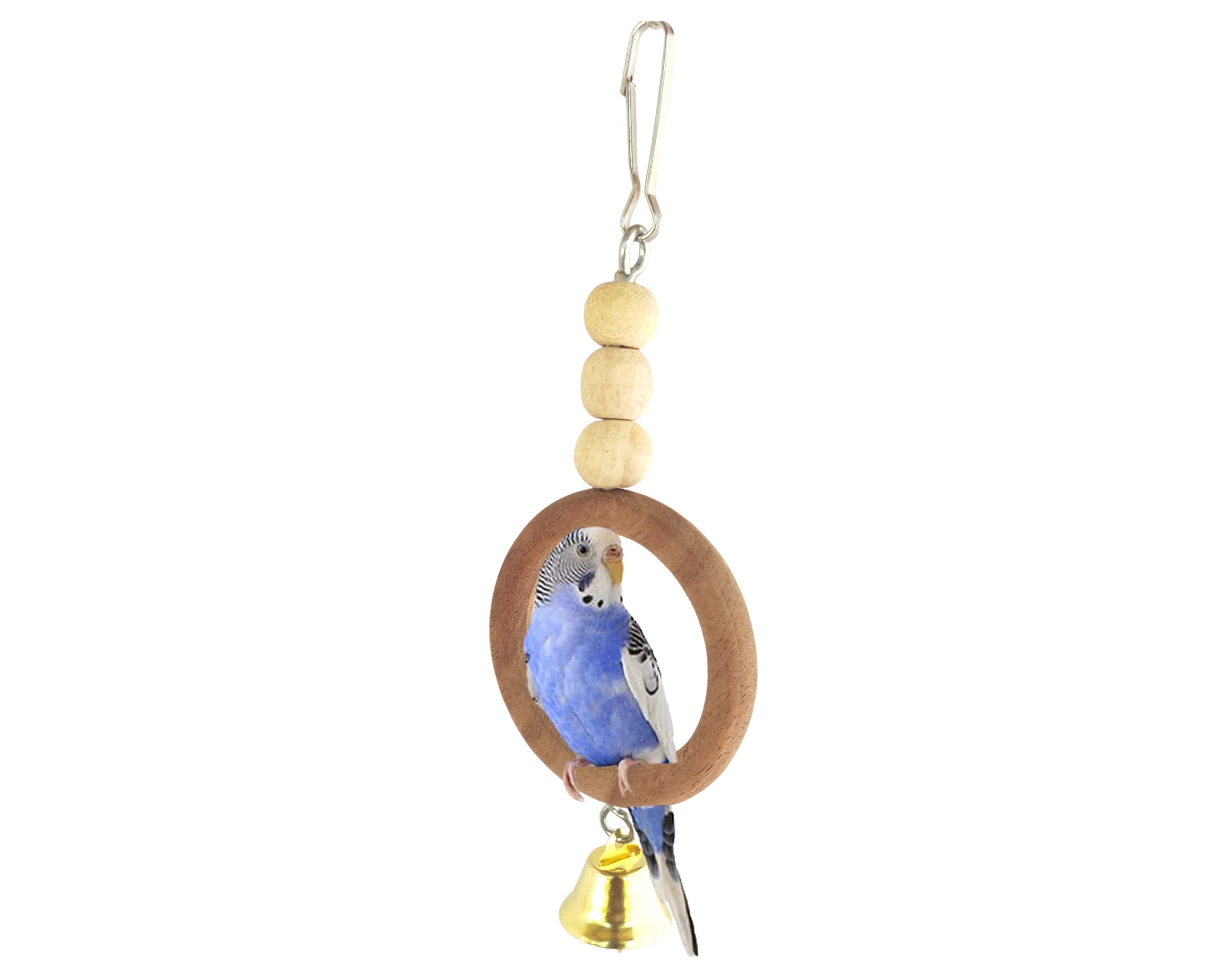 KSK Natural Wooden Bird Swing chew Toys Hanging Bird bite Toys Suitable for Small Parakeets,Budgie,Macaws,Conures,Finches,Love Birds (B09YZ16K6F) Amazon Price History, Amazon Price Tracker