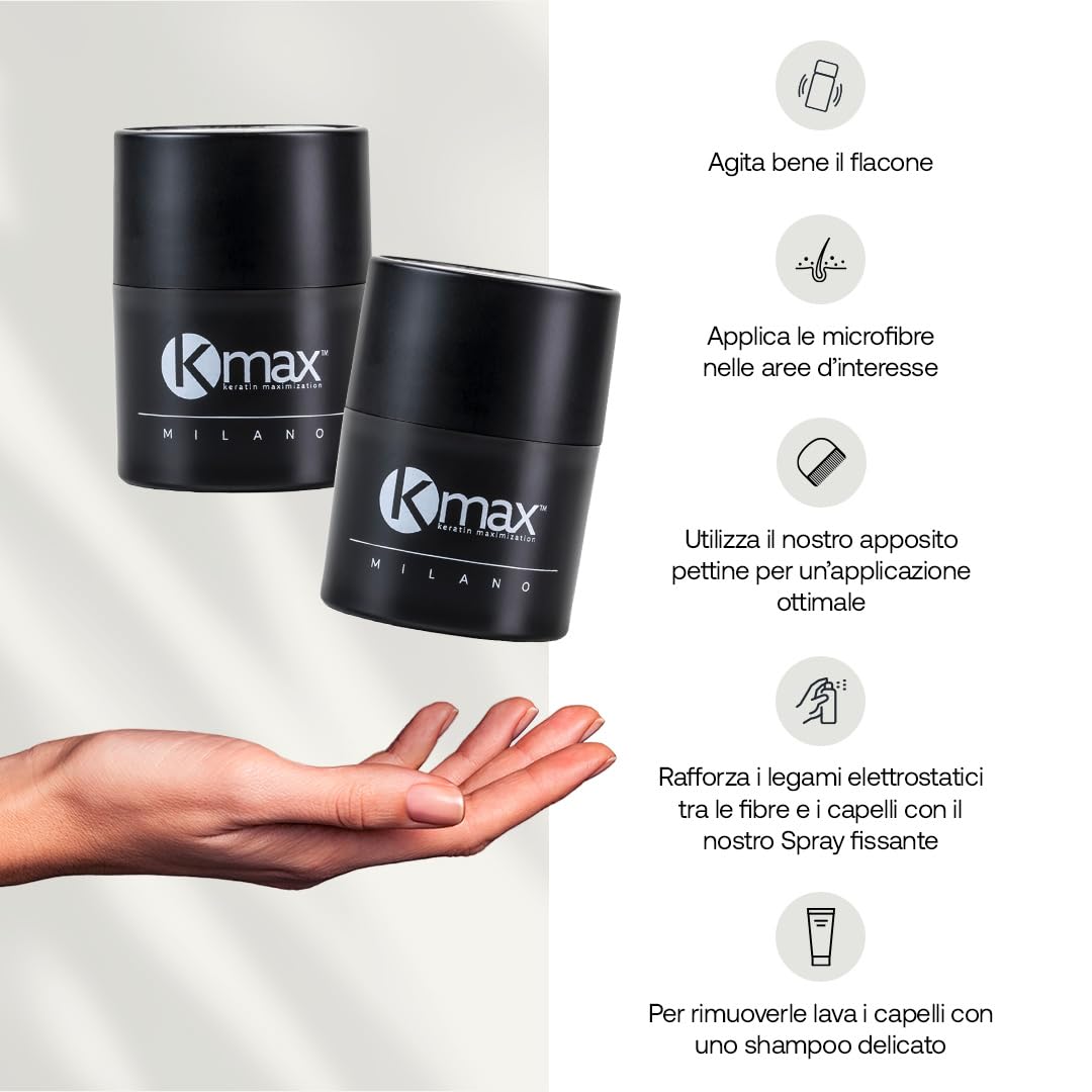 FIBRAS CAPILARES KMAX 5GR (Castaño Claro)