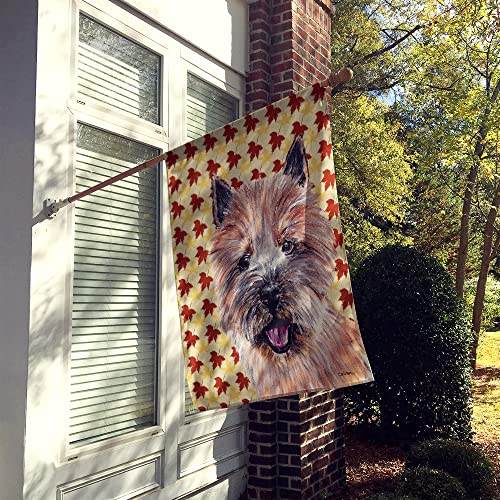 Grand drapeau Norwich Terrier en toile de qualité supérieure Caroline's