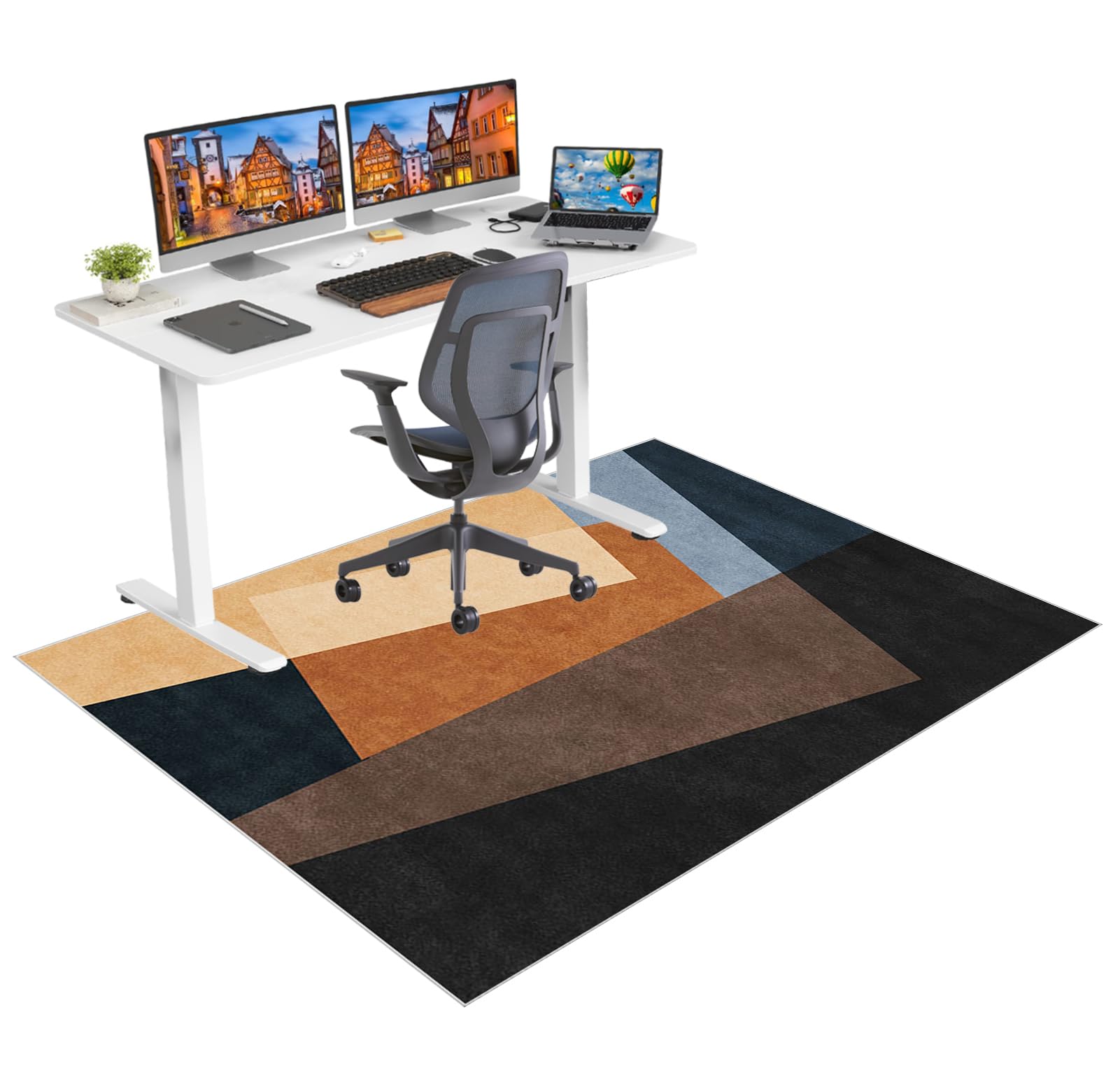 Office Chair Mat for Hardwood Floors Non Slip Computer Desk Chair Mat for Carpet Floor Protector Mat for Rolling Chair Gaming Chair Mat for Carpet Floor Mat for Office Chair Gaming Rug 80 x 120 cm
