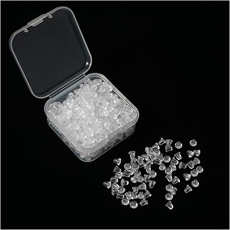 Tappi Per Orecchini, In Gomma, Per Orecchini, 200 Pezzi Sicuri Per - Foto 2