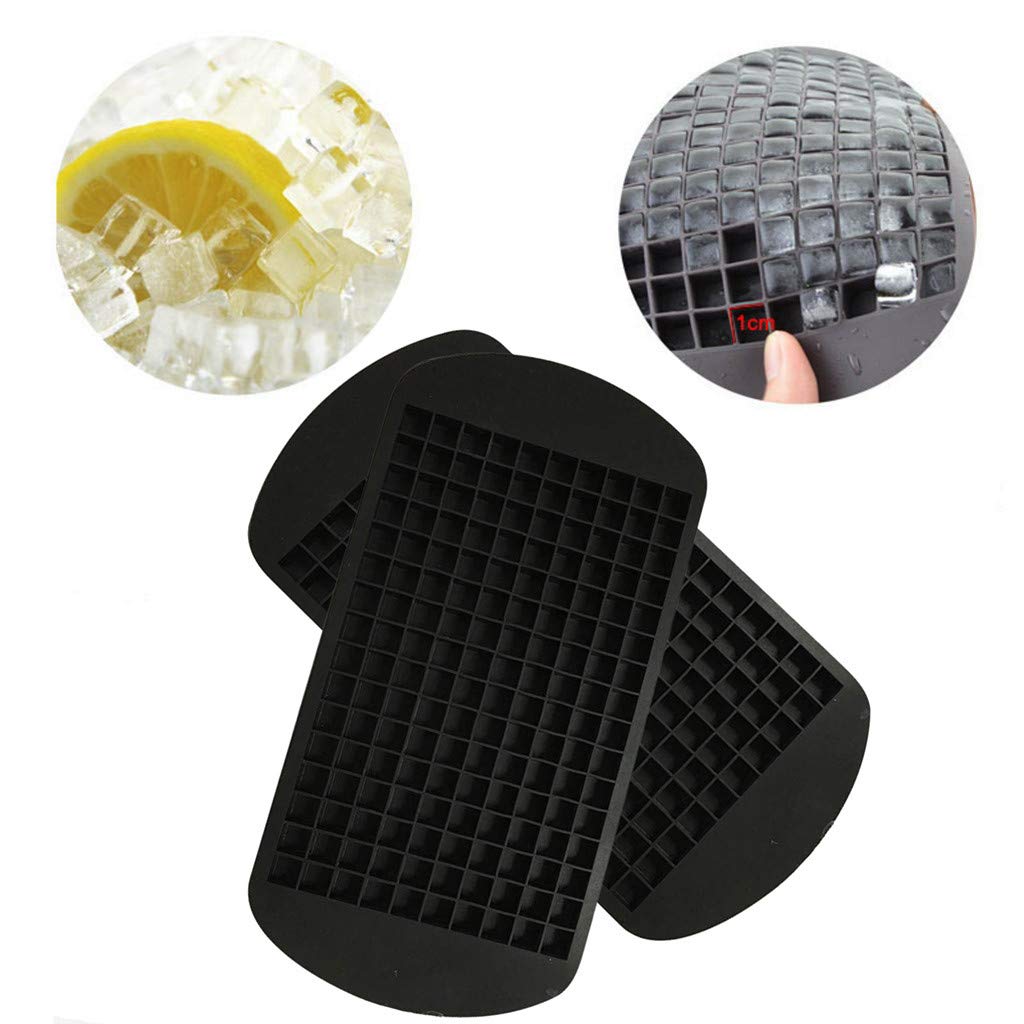 DFVVR Ice Tray ❤ 2PC Silicone Ice Cube Party Special Ice Cube Home Ice Cube Square Ice Cube Blue