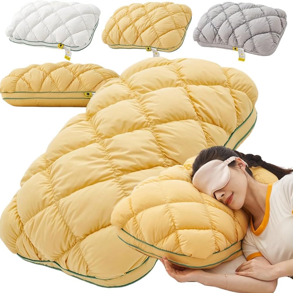 RAGOPILEN Pillow, Pineapple Pillow Multicolor 48x74cm Cloud-Like Ergonomic Support Machine Washable(Pineapple Yellow)