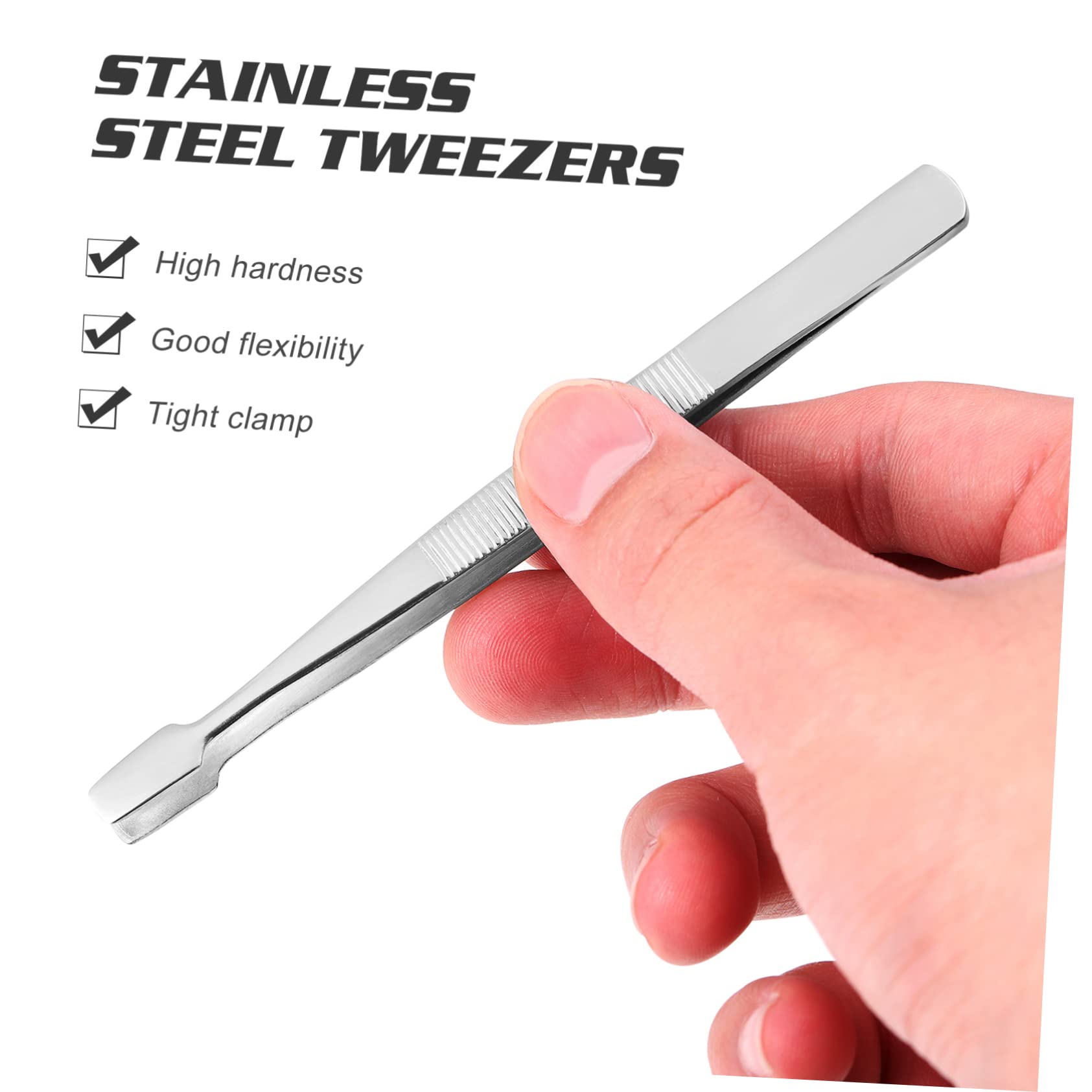 OSALADI 3sets Lightweight Precision Tweezers Rustproof Metal Tweezers for Gardening 3pcs*3