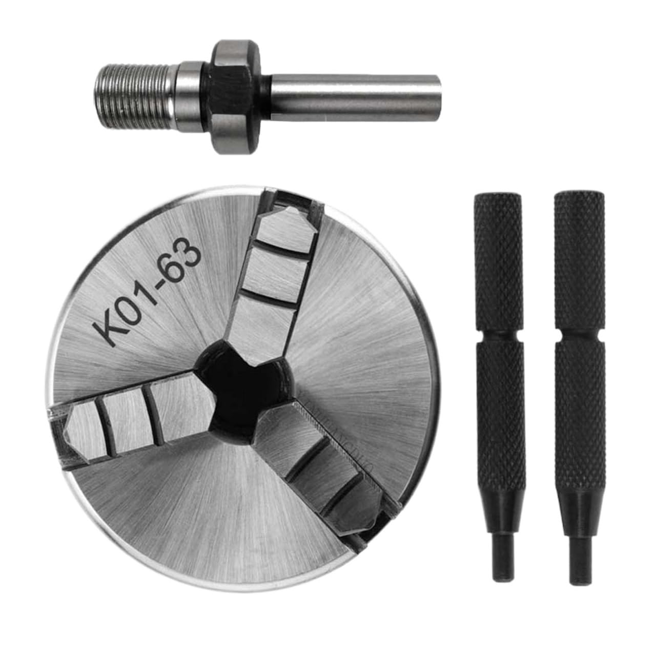 Iklaaqetbxps K01-63 Chuck Rod Lathe Chuck, K01-63 3 Jaw Self Centering