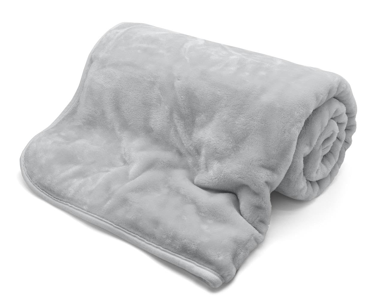 Kampala Hill (200 X 240Cm, Silver) Mink Blanket Faux Fur Throw Soft Winter Warmer Throwover For Bed And Sofa