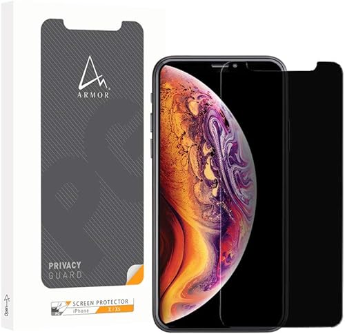 ARMOR Protector de pantalla de vidrio flexible para iPhone 11 ProXSX, protector de privacidad con antirreflejos