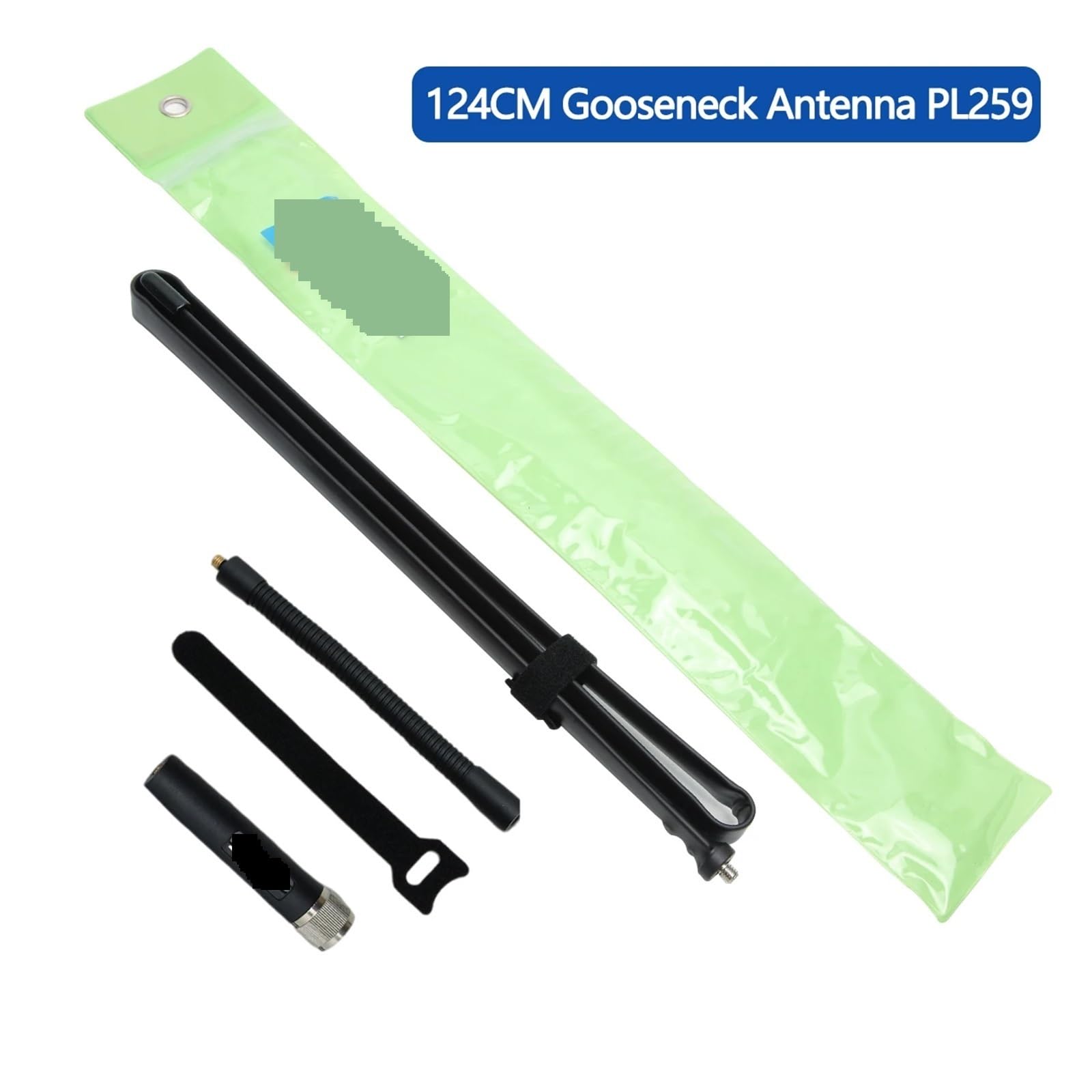 Banda CS Plegable de Cuello de Cisne VHF/UHF 144/430MHz Radio de Coche Amateur de Alta Ganancia Antena móvil/estación(124cm)