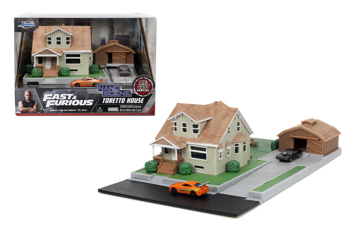 ワイルドスピード　ドムの家！　トレットハウス　チャージャー&スープラ付き♪ Amazon.co.jp: Jada Toys(ジェイダ・トイズ) ワイルド・スピード・ドム