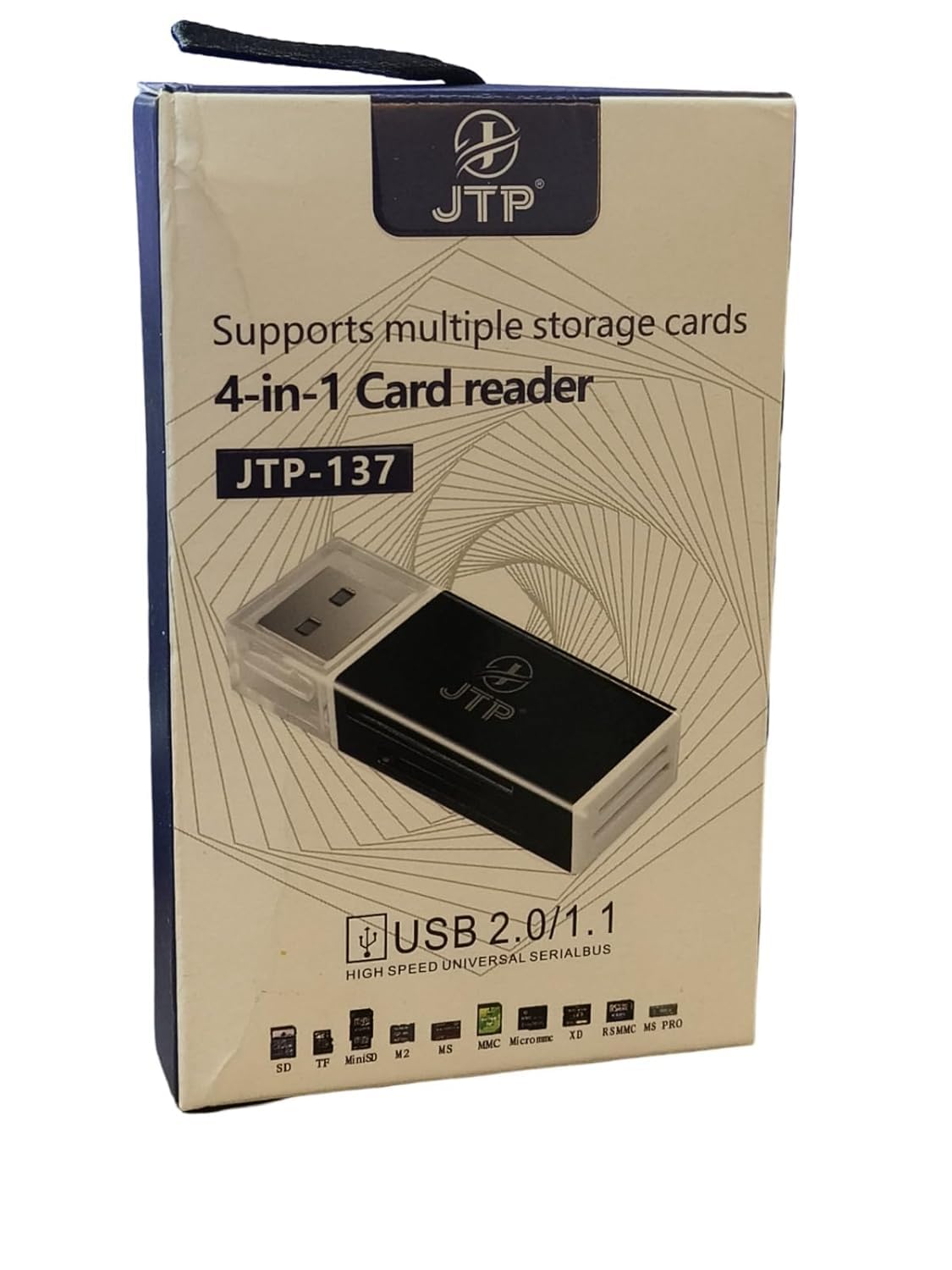 jt-p -cd1 micro sd card reader, 4-in-1 sd card reader to usb adapter, memory card reader for ms duo/pro, m2 card, sdxc, sdhc, mmc, rs-mmc, micro sdxc, micro sdhc and tf card