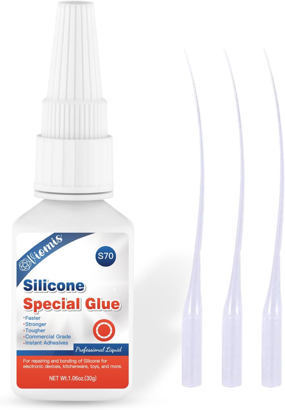 30g Silicone Glue - Strong Adhesive for Repairs and Sealing | Waterproof, Heat-Resistant, and Flexible | Ideal for Glass, Ceramics, Electronics, and More