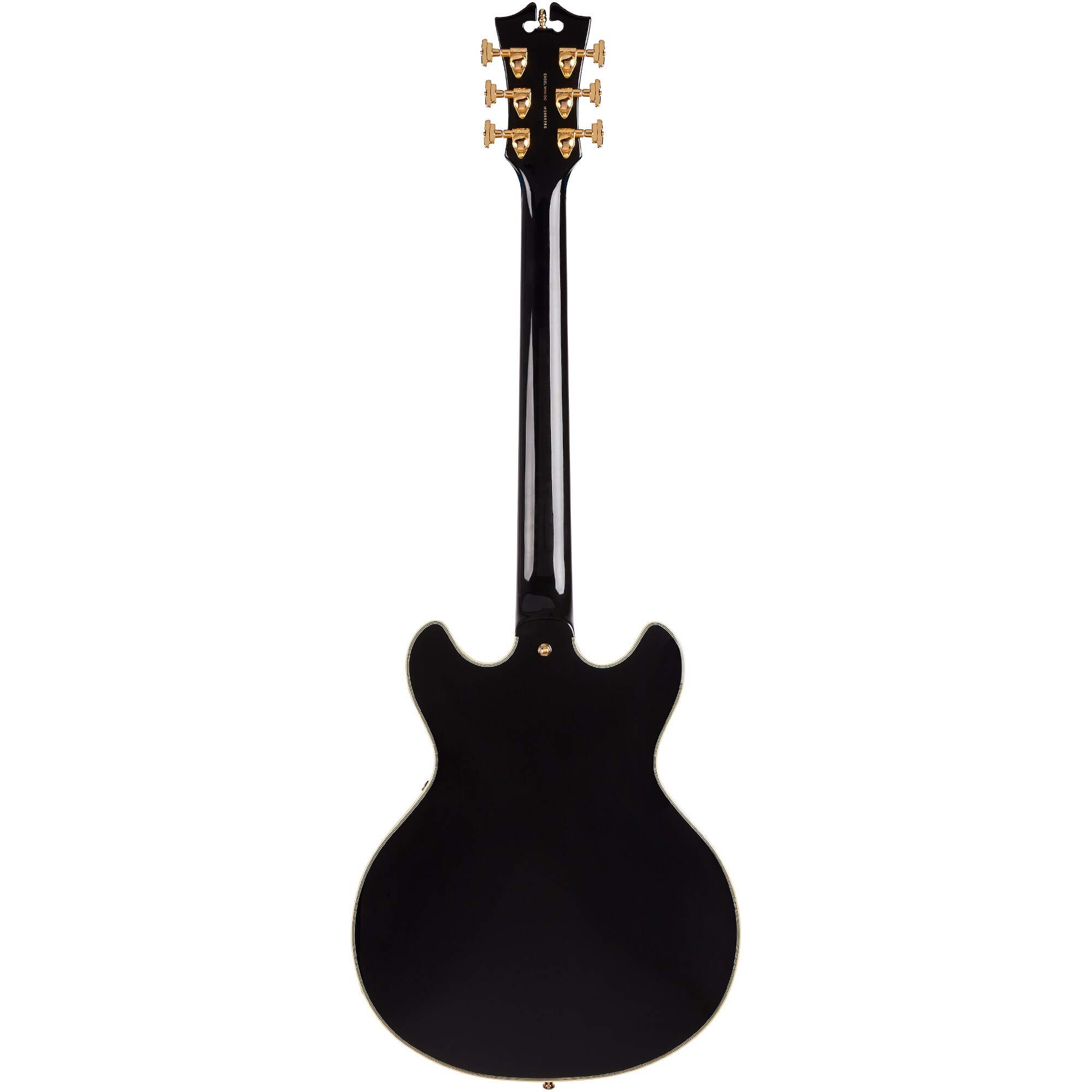 Amazon.com: D'Angelico DAEMINIDCSBKGS Excel Mini DC Guitar w