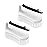 Amazer Scrub Brush for Cleaning Comfort Grip Shower Scrubber Stiff Bristles with Handle Heavy Duty Cleaner Brush for Tub Sink Carpet Floor - Pack of 2 (Black+Black)