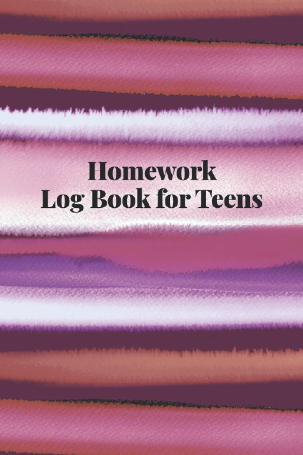 Homework Log Book for Teens: Recording and Tracking Assignments in Various Subjects - Day to Day Organization for Middle School, High School, or College Student - Purple Cover Design