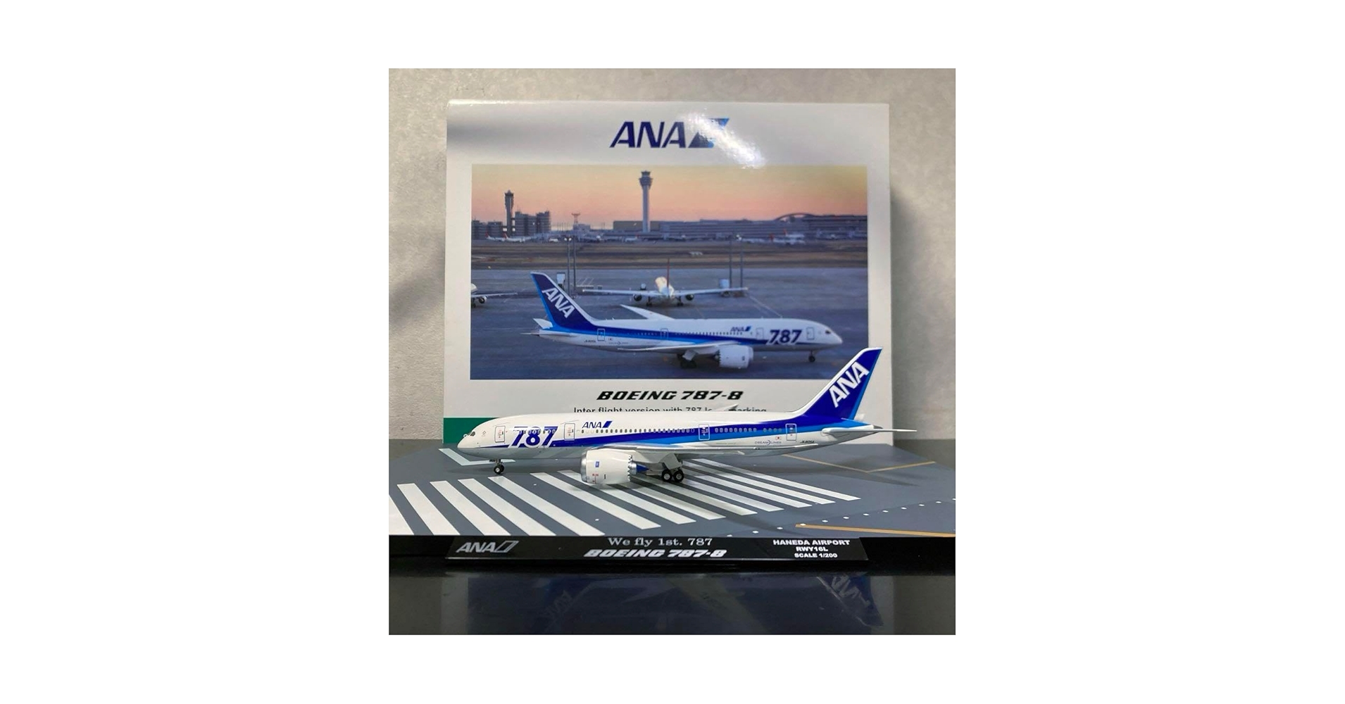 Amazon.co.jp: 全日空商事 1/200 ANAB787-8 (誘導路付き) : おもちゃ
