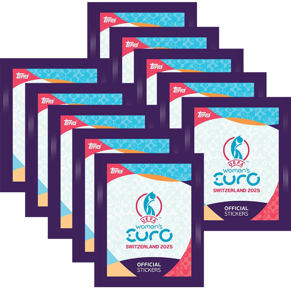 Pack Topps UEFA Women's Euro 2025 Switzerland – Starter + 10 Sobres + 40 Fundas Exclusivas Collect-it