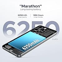 Vista 7 de DOOGEE Note 58 Teléfono celular Desbloqueado,Smartphone Android 16 con 32GB+128GB(TF 2TB), Pantalla HD+ 90Hz de 6.75" tipo Waterdrop, Batería