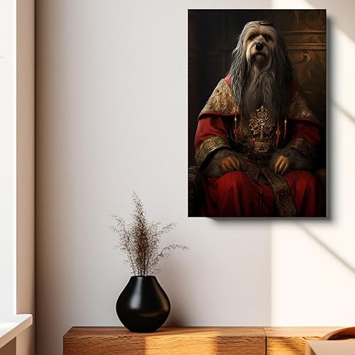 Miniatura 825 de Thuan Chow Chow Retrato de mascota con disfraz real de perro en un disfraz retrato de perro con vestimenta Retrato medieval de mascota retrato