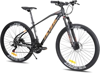 Mens Bicycle Mountain Bike M315 Aluminum Alloy Variable Speed car Hydraulic disc Brake 24 Speed 27.5x17 inch Off-Road (Color : Silver Black, Size : 24_27.5X17) (Black Orange 24_27.5X17)