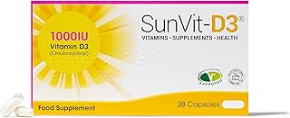 Vitamin D 1000iu - 28 Vitamin D Capsules | Vegan Vitamin D3 Capsules | Halal Vitamin d Supplement | Vitamin D3 Capsules Support The Maintenance of Bone, Teeth & Muscle Function