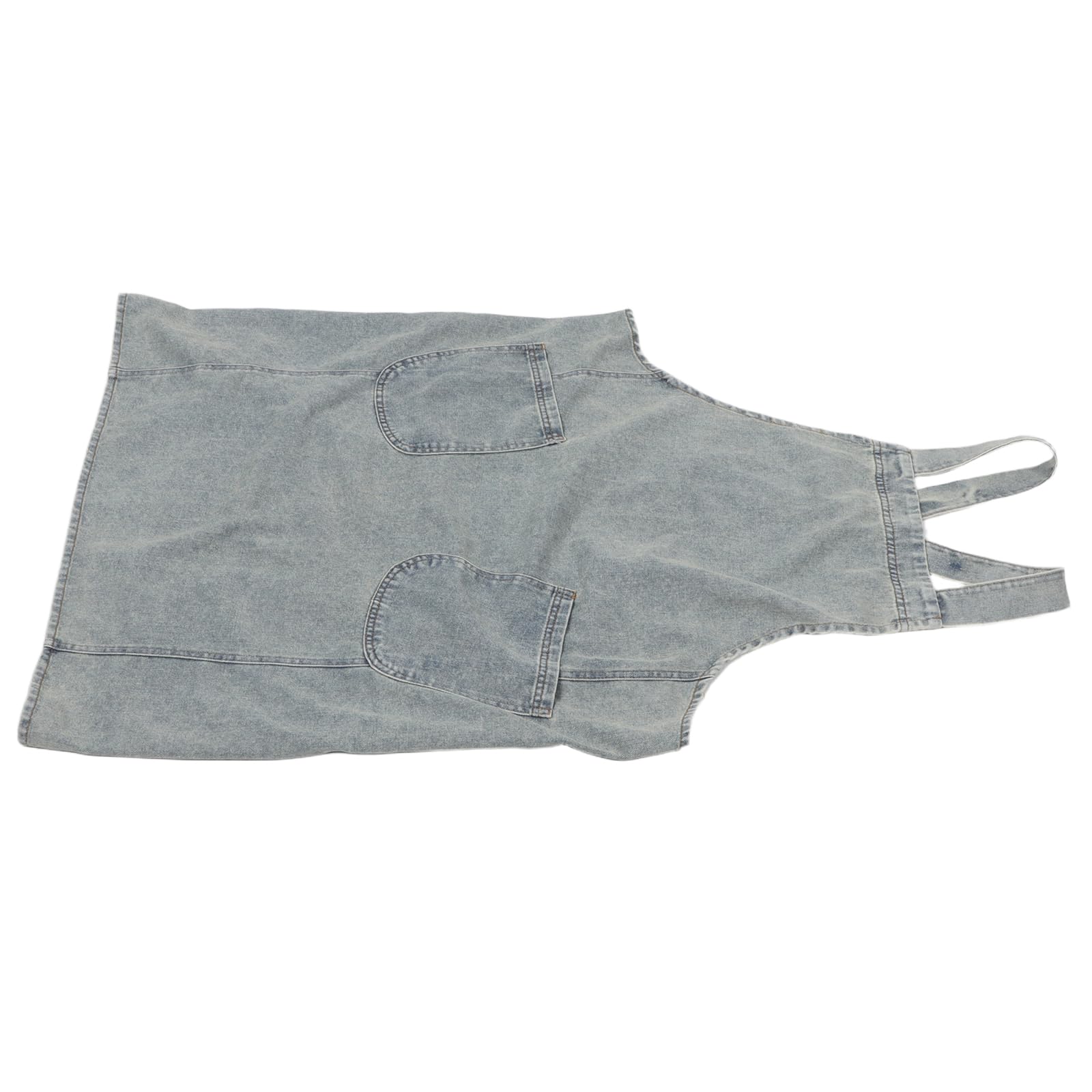 DOITOOL Grembiule in Cotone Denim Unisex con 2 Tasche, Grembiuli da Cucina Blu per Uomo e Donna, Resistente e Traspirante, Adatto per Cucina, Bar, Giardinaggio e Pittura