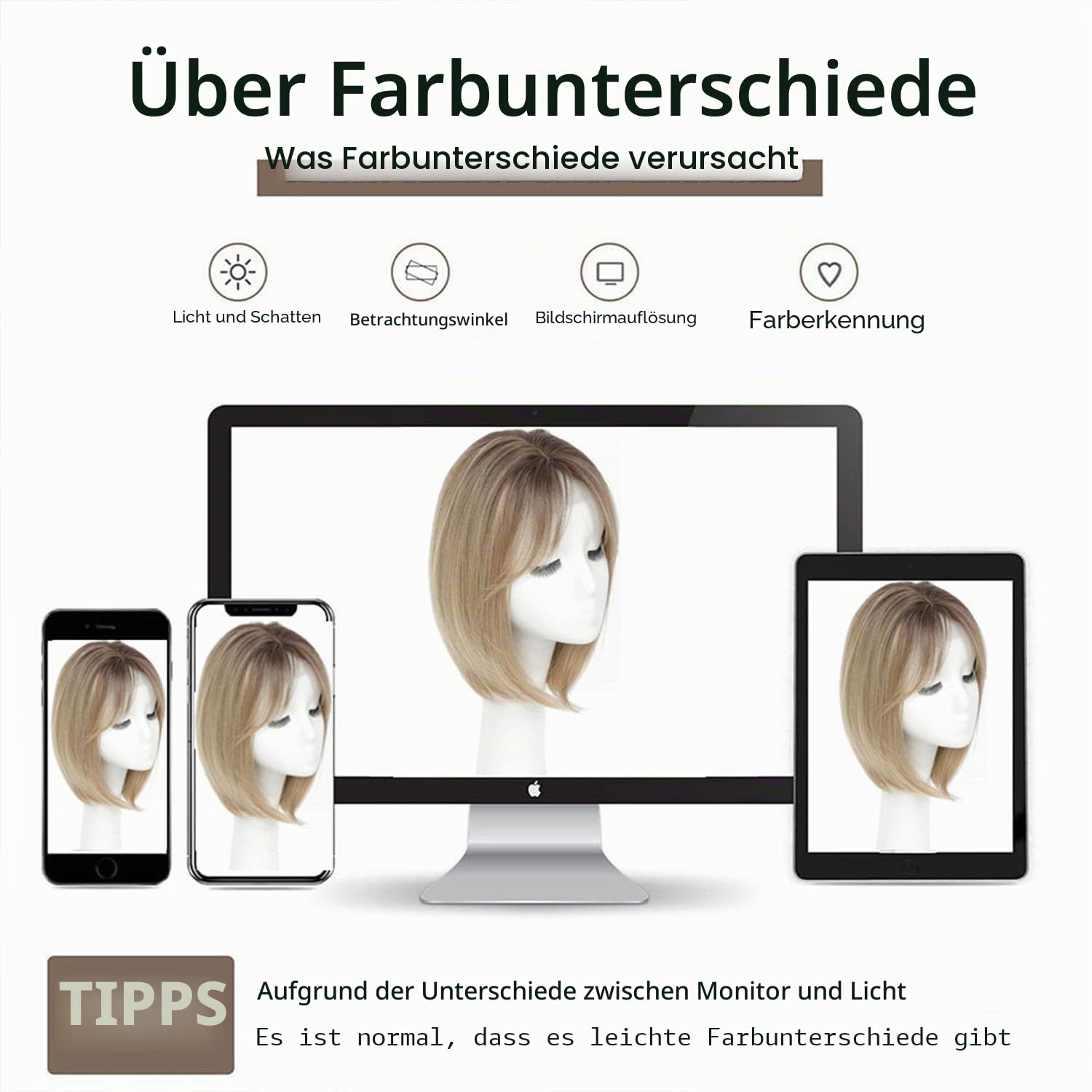 MORICHY Haaraufsätze für dünner werdendes Haar, 16,5x16,5 cm Haaraufsatz mit großer Basis zum Abdecken von grauem Haar oder Haarausfall, synthetische Haarverlängerungen, Clip-in-Pony für den täglichen