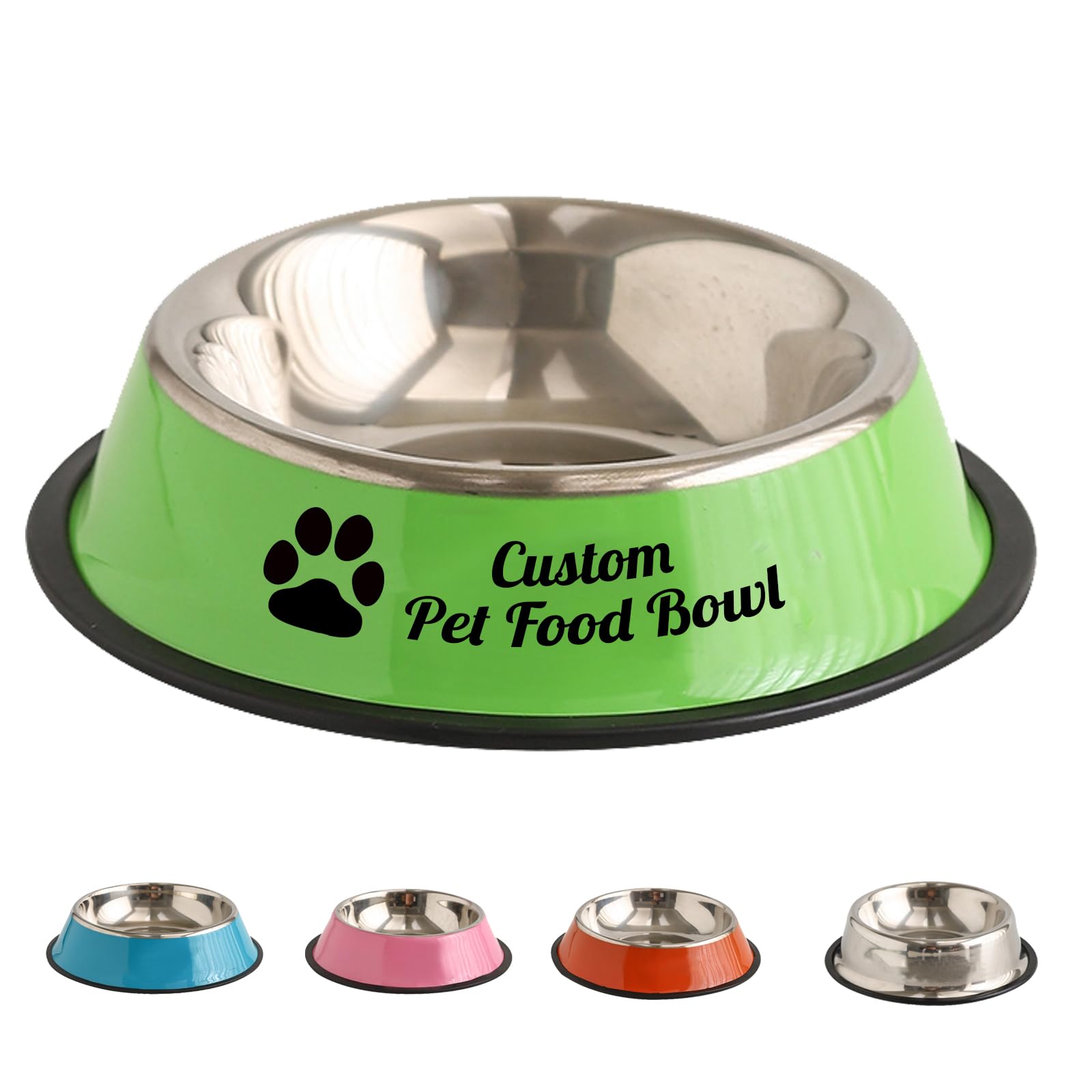 Ciotola Per Cani E Gatti Personalizzata - In Acciaio Inox Con Nome, Base Antiscivolo, Atossica E Facile Da Pulire - Foto 7