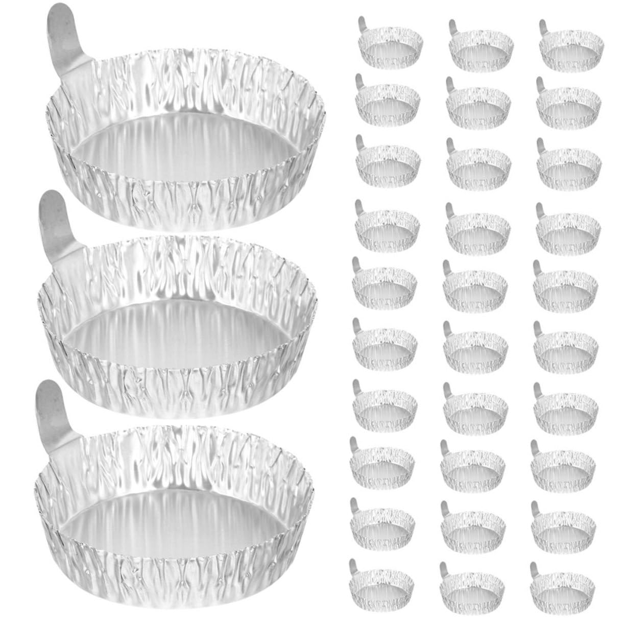 ARTIBETTER Sturdy Aluminum Weighing Dish 100pcs Mixing Measuring Laboratory Liquid Powder