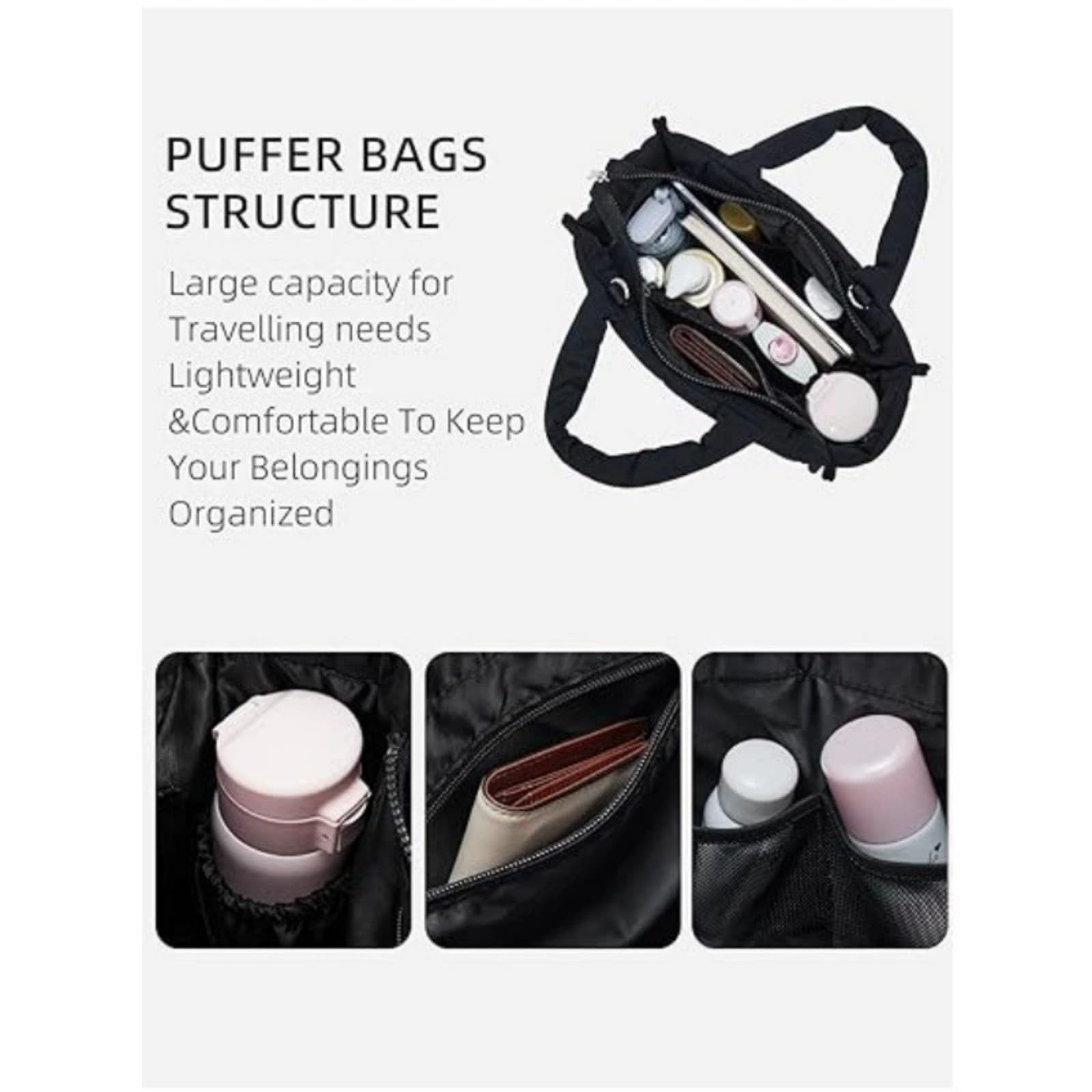 Borsa a tracolla modificabile in tessuto permanente con tasca multipla sottile per viaggi Rudiments