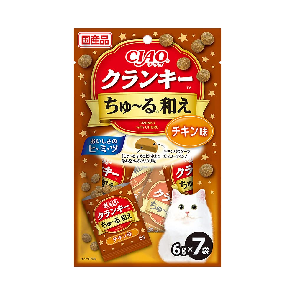 Amazon.co.jp: CIAO クランキー ちゅ~る和え チキン味 6g×7袋 : ペット用品