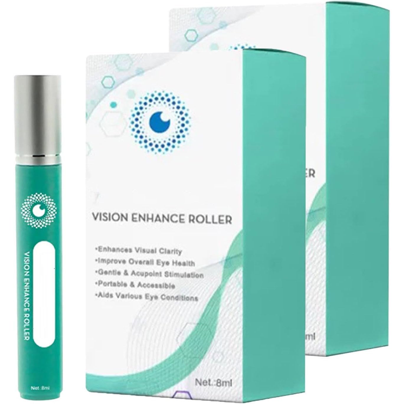 Medilisk - Medilisk Vision Enhance Roller, Vision Enhance Roller Medilisk, Ophthalmic Vision Enhance Roller, Relieve Eye Strain, Enhances Visual Clarity (2pcs)