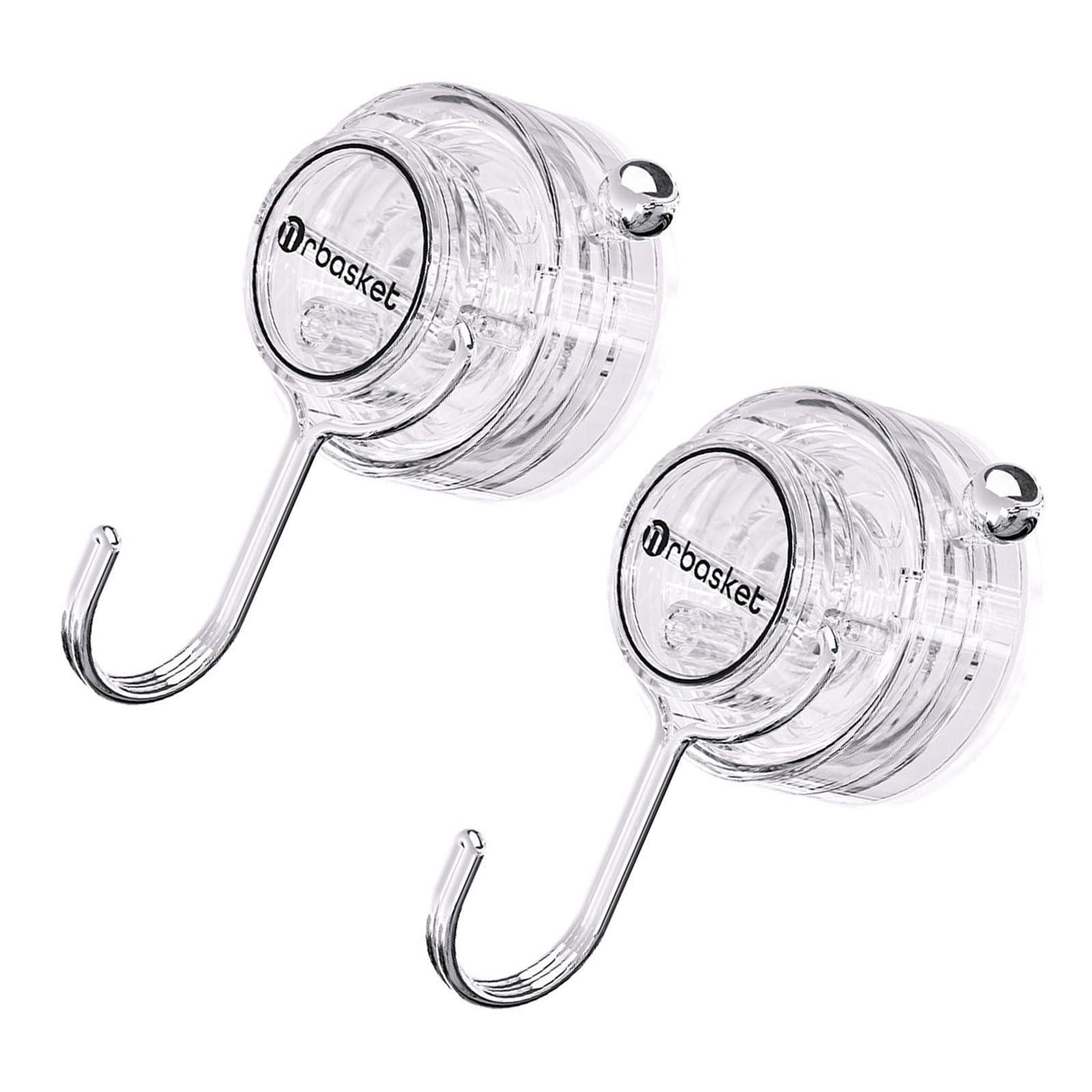 Kalttoy Clear 2Pcs Suction Cup Clip Holders Hanging Solution Portable For Household Use Bathroom Window Display Organization Hook