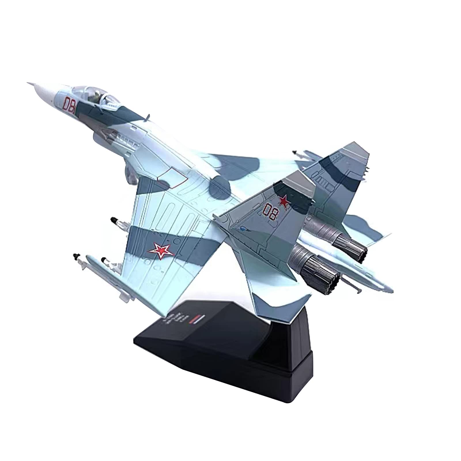 1/100 Russian SU-27 Fighter Attack Plane Metal Fighter Military Model Diecast Plane Model for Collection