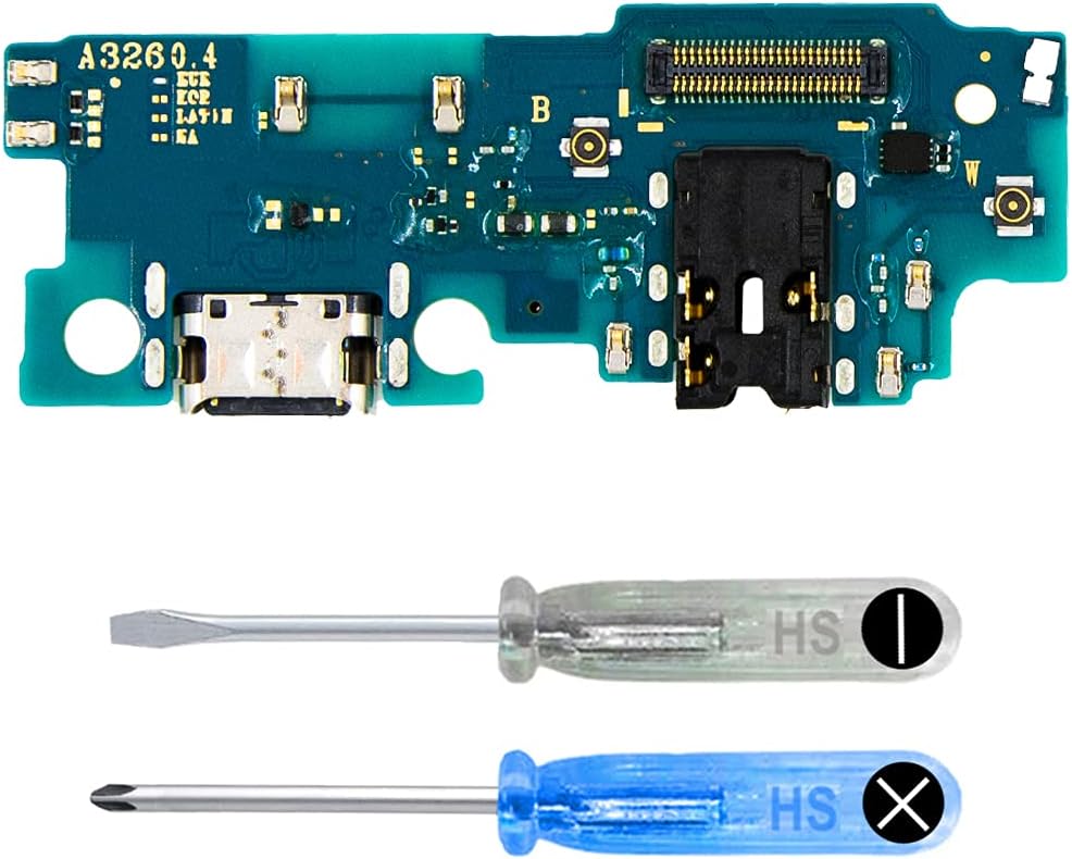 MMOBIEL Dock Connector Compatible with Samsung Galaxy A32 5G / M32 5G - Charging Port - Headphone Port/Microphone Replacement - Type C - Incl. Screwdrivers