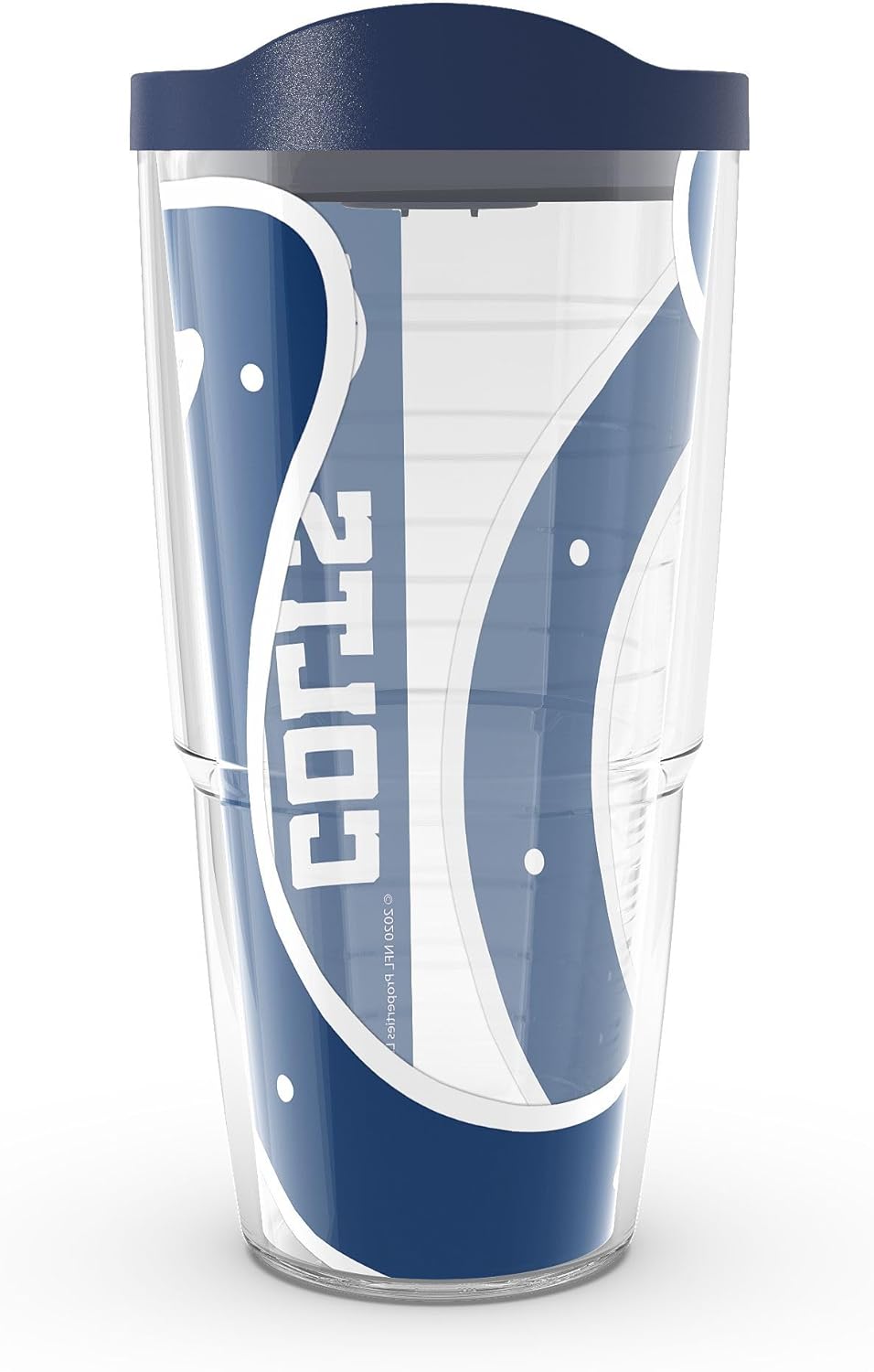 Tervis Made in USA Double Walled NFL Indianapolis Colts Insulated Tumbler Cup Keeps Drinks Cold & Hot, 24oz, Colossal
