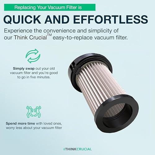 Miniatura 3 de Filtro de vacío de repuesto compatible con Eye-Vac Parte # EV-PMF Filtro premotor - Compatible con unidades profesionales Eye-Vac - por Think Crucial