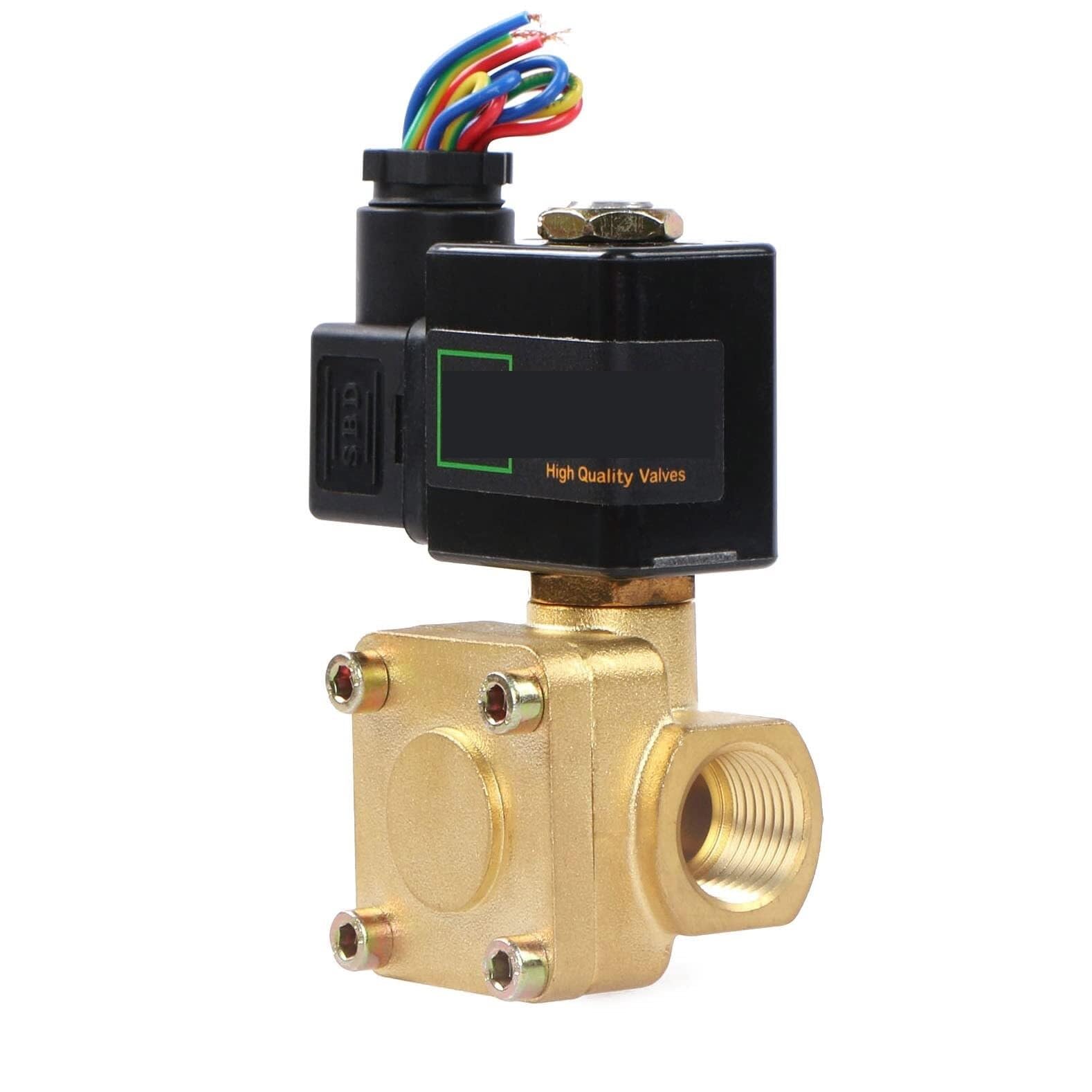 Électrovanne 1/2 12V normalement fermée haute pression 230 PSI électrovanne eau