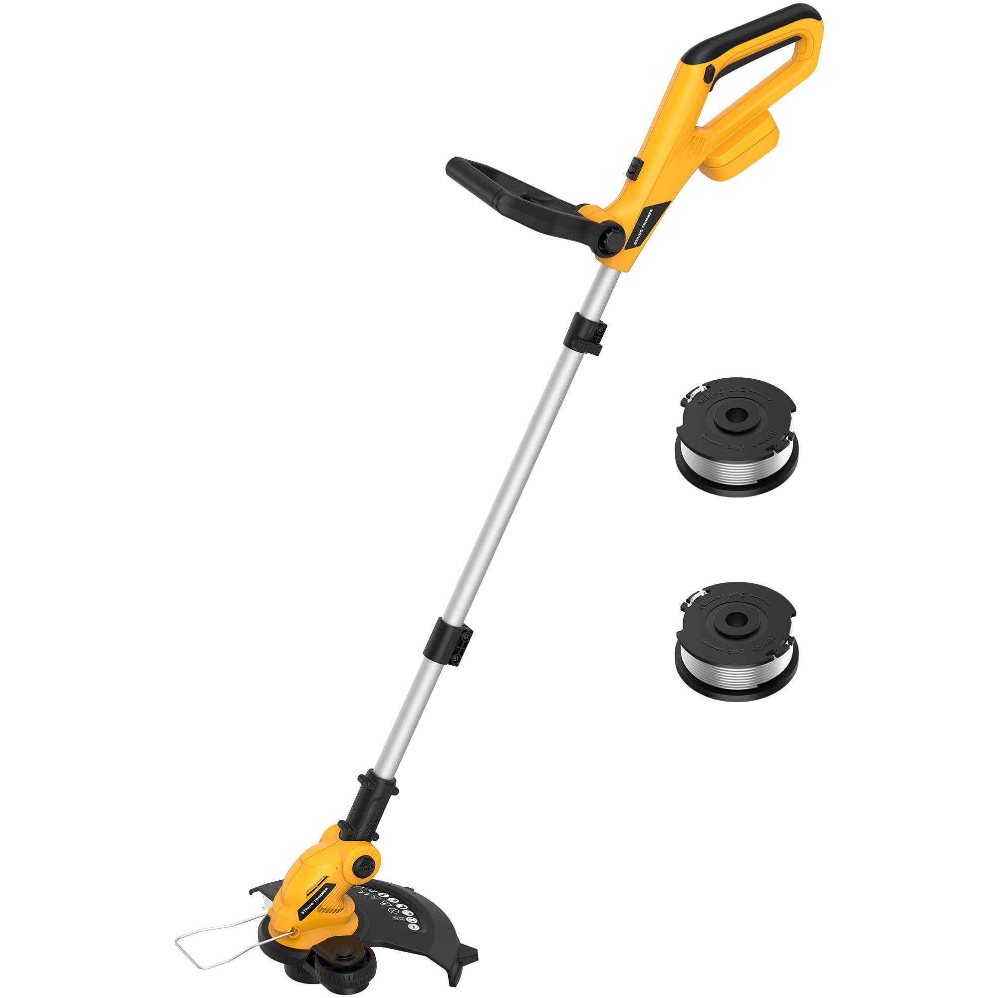 Photo 1 of 3 in 1 Cordless String Trimmer (No Battery) Compatible with Dewalt 20V Max Battery, 12" Electric Weed Wacker with Auto Line Feed, Foldable Weed Eater/Edger Trimmer/Mower for Yard Garden, Grass Trimmer