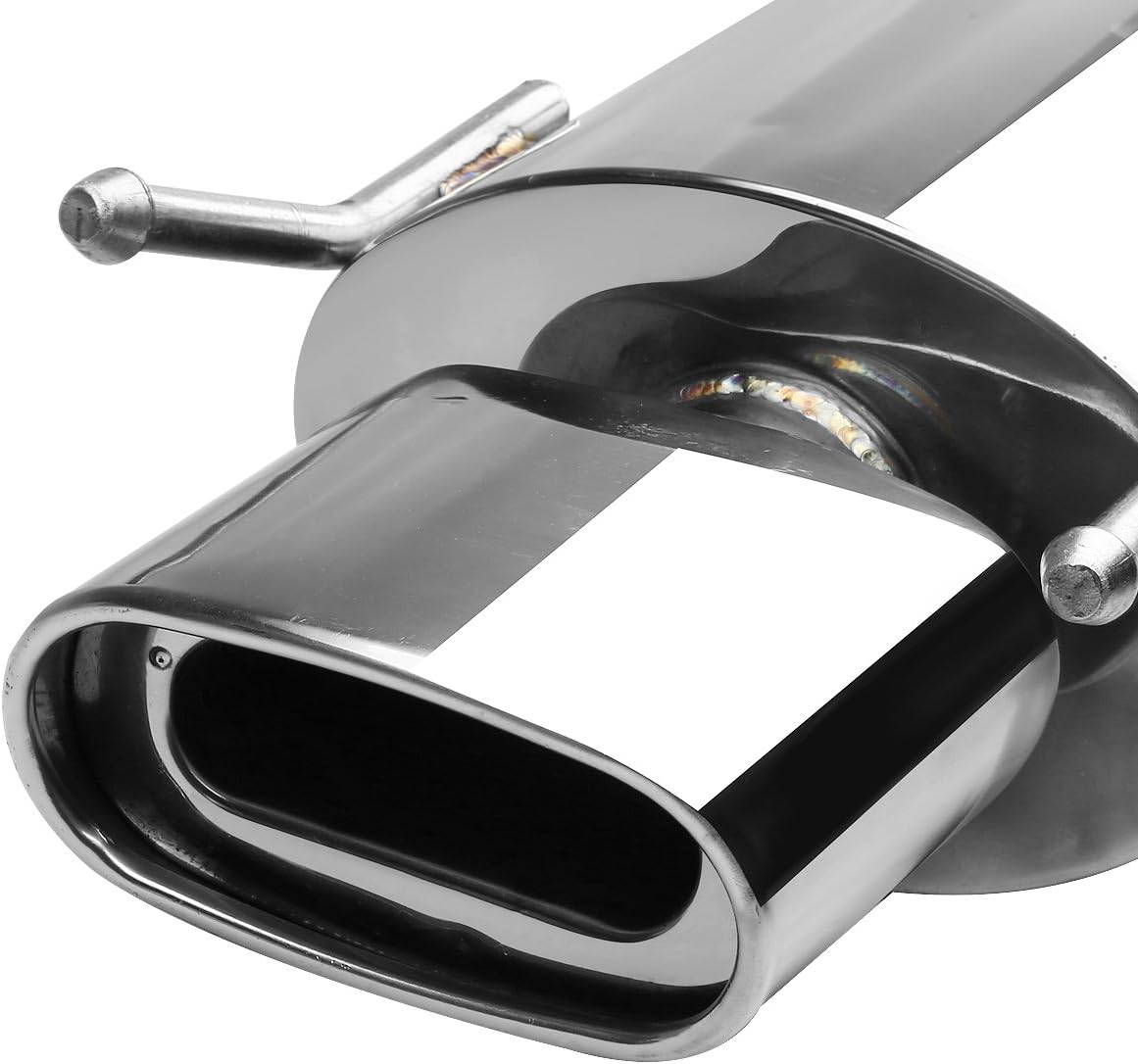DNA MOTORING CBE-MU-TCA07 Stainless Steel Cat Back Exhaust System [Compatible with 07-11 Camry 4-Cyl]