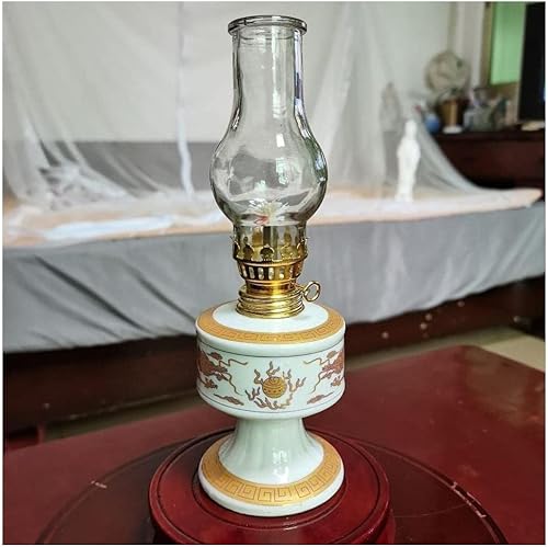 Miniatura 1 de Lámpara de queroseno lámpara de aceite de cerámica lámpara de queroseno pantalla de cristal lámpara de queroseno lámpara de decoración accesorios de