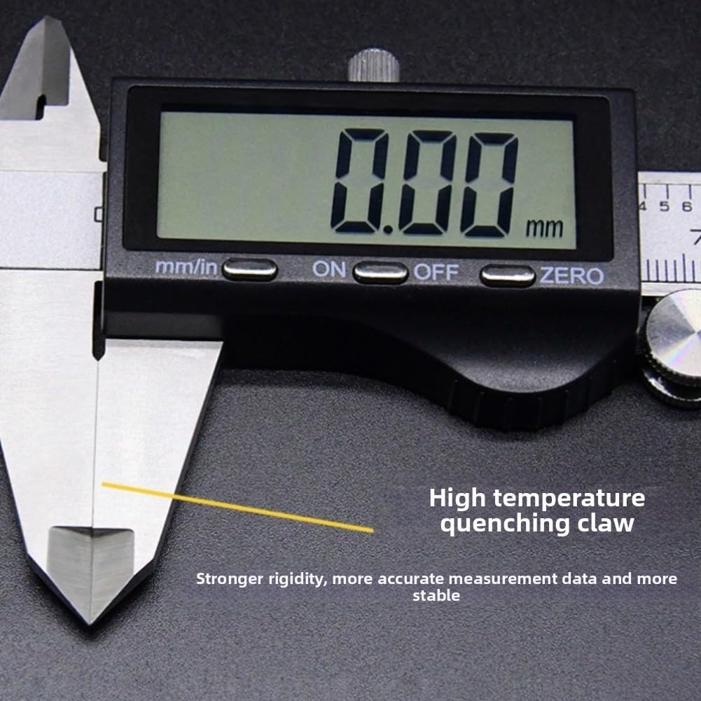 Calibrador digital con construcción de acero inoxidable 4CR13, larga vida útil y rendimiento de medición estable (300 mm)