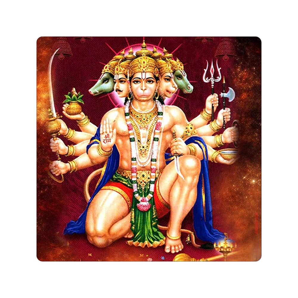 Panchmukhi Hanuman Sticker - Home Decor -7 Panchmukhi Hanuman Sticker - Home Decor -7