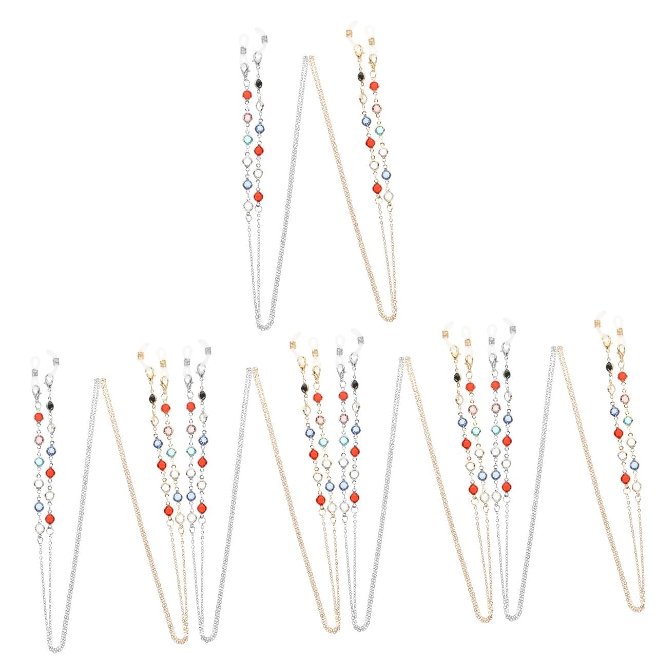 BESPORTBLE Cadena De Gafas Correa Gafas Correa Para Gafas Moda Cadena Para Colgar Gafas En El Cuello Cable Cadenas De Anteojos De Mujer Cadena De Anteojos Gel De Sílice